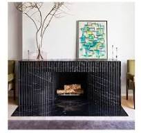 Wohnzimmer Dekor Französisch Marmor Kamin Mantel Kalkstein Stein Kamin  umgeben geriffelte Travertin Marmor Kamin Verkleidung