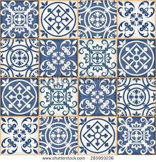 Black And White Moroccan Tile Wallpaper Gorgeous Seamless Patchwork Pattern From Dark Blue And White Moroccan Tiles Ornaments Can Be Used For Wall Azulejo Espanol Vinilo Azulejos Azulejos