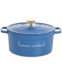 When dough has fully risen, carefully remove pot from oven. Martha Stewart Collection 6 Qt Cast Iron Dutch Oven Created For Macy S Reviews Cookware Kitchen Macy S