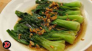 Resep Bok Choy Tumis Saus Tiram Dan Minyak Bawang Chinese Cooking Chinese Food Asian Dishes