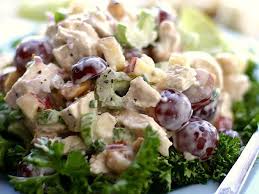 Chicken Salad With Grapes Cashews Apples And Fresh Dill Recipe Chicken Salad With Grapes Fresh Fruit Recipes Recipes