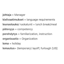 Vocabulary Learn Finnish Vocabulary Finnish