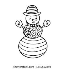 Free printable winter hat coloring pages for kids that you can print out and color. Similar Images Stock Photos Vectors Of Vector Funny Cute Christmas Snowman With Abstract Patterns In Winter Hat Coloring Page For Kids And Adults 1810553899 Shutterstock