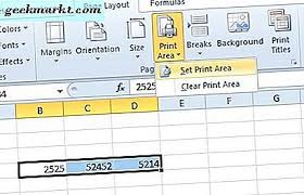 Klicken sie im register seitenlayout in der gruppe seite. Wie Man Druckbereich In Excel Einstellt Geekmarkt Com