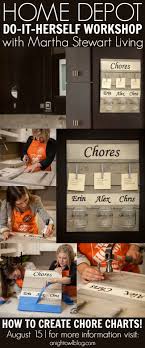 Home Depot Do It Herself Workshop Chore Chart Home Depot Chore Chart Kids