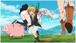 An anime panty shot From the series Seven Deadly Sins. Princess Elizabeth  was carried by Sir Mediolas when they… | Seven deadly sins anime, Anime,  Seven deadly sins
