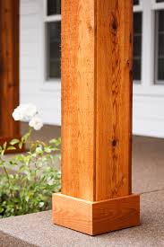 Tips installing cedar porch posts — extravagant porch and landscape ideas. Adding Cedar Pillars To Our Dream House Lulu The Baker