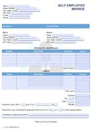 Free Self Employed Invoice Template Pdf Word Excel