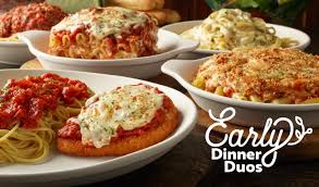The chain's early dinner duos are offered from 3 to 5 p.m. Have You Tried Early Dinner Duos Olive Garden Email Archive