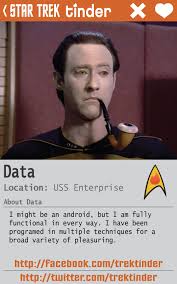 The service will present you. Star Trek Tinder On Twitter Tasha May Have Denied It But She Never Forgot Startrek Tinder Trektinder Brentspiner Thedenisecrosby Http T Co Pl6uh5sjai