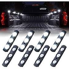 Xprite Led Rock Light For Bed Truck 24 Leds Cargo Truck Pickup Bed Off Road Under Car Foot Wells Rail Lights Side Marker Led Roc Camiones Accesorios Autos