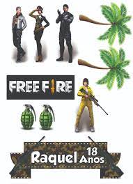 Topo De Bolo Free Fire Bolofreefire Jogofreefire Freefire Topo De Bolo Bolo Com Plaquinhas Tag Para Imprimir