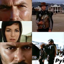 Clint's Man with No Name during the ultimate duel with Gian Maria Volonté  alias Ramón Rojo. Ramón's claim was proven wrong: "When a man with a .45  meets a man with a