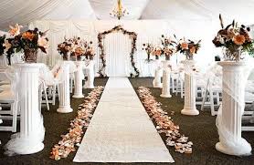 Wedding Aisle Whit Columns Wedding Columns Wedding Pillars Church Wedding Decorations