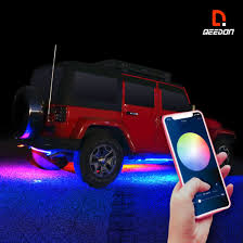 China Factory Direct App Controller 20 60inch Evenglow Car Interior Led Lights Car Led Light Strips Underglow Kits Car Ambient Starlight China Car Interior Led Lights Car Led Light Strips Music