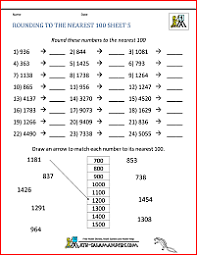 Give students practice rounding sums of money. Rounding To The Nearest 100 Worksheets