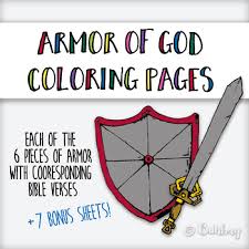 I retain all copyright and ownership of products. Armor Of God Coloring Pages By Buhbay Teachers Pay Teachers