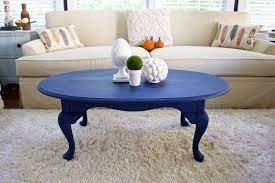 Coffee Table Makeover In Napoleonic Blue Chalk Paint 2 Bees In A Pod Blue Coffee Tables Painted Coffee Tables Coffee Table Makeover