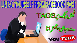 There is now a way to untag yourself: How To Untag Yourself From A Facebook Post In Urdu Hindi Tutorial Youtube