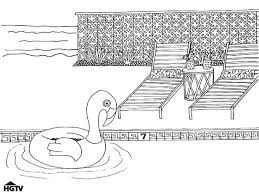 Cute little girl swimming on the beach coloring page the swimming in the sea. Flip Or Flip Selling Summer Inspired Adult Coloring Sheets Hgtv S Decorating Design Blog Hgtv