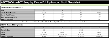 Gcc Atc Everyday Fleece Full Zip Hooded Youth Sweatshirt