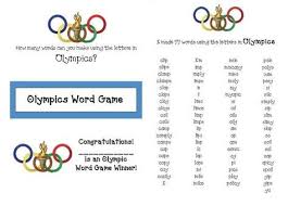 How Many Words Can You Make Olympics Activities Words Fun Summer Activities