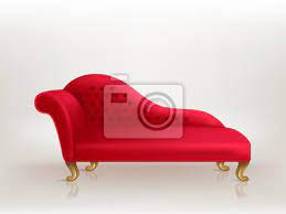 Hallo, ich bin das rote sofa das auf dem gelände des mega events in berlin stand. Realistisches Luxurioses Rotes Sofa Des Vektors Mit Den Goldenen Fototapete Fototapeten Hintergrund Design Holz Myloview De