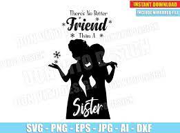 Free Free 319 Elsa And Anna Silhouette Svg SVG PNG EPS DXF File