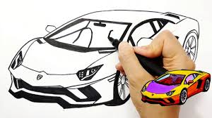 Select one of 1000 printable coloring pages of the category adult. Lamborghini Sports Car Drawing Easy Novocom Top