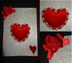 Pick 5 different colours of card or paper and place the sheets on top of each other in a stack. Paper Crafts Valentine S Day Heart Greeting Card