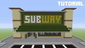 How do you build a city in minecraft? Minecraft Tutorial How To Build Subway Restaurant Youtube