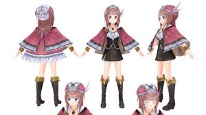 3d model game character トトリのアトリエ modeler metasequoia texture painttoolsai photoshop by sige lead 3d キャラクター トトリ 3d モデル
