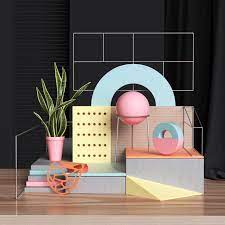 color 3d forms shapes mindsparkle mag shapes design display design