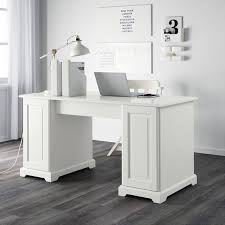 Ikea Liatorp Desk White 299 Liked On Polyvore Featuring Home Furniture Desks Door Shelf Shelf De White Desks Home Office Furniture Small Home Offices