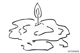 If it sinks into the wax a little bit without melting, it's time to add the rest of the wax ice cubes. Hand Draw Sketch Of Melting Candle Isolated On White Stock Illustration Adobe Stock