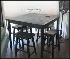 Black bar & pub tables : Black Pub Table Makeover With Milk Paint Hometalk