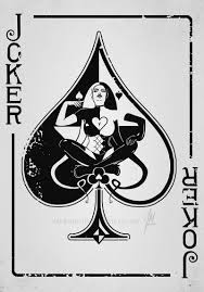 Joker Playing Card Female By Mybeautifulmonsters On Deviantart Joker Playing Card Playing Card Tattoos Playing Cards Art