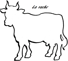 la ferme silhouettes et ombres chinoies coloriage vache dessin de masques pj