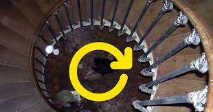 If winder stairs are used, the width of the triangular steps should be sufficient at midpoint to provide a tread width equal to the regular steps. The Strategic Reason Why Spiral Staircases Always Go Clockwise When You Re Going Up I M A Useless Info Junkie