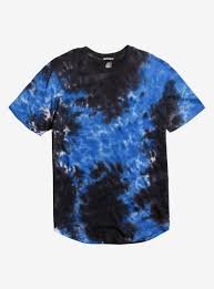 Black And Blue Tie Dye T Shirt Black Blue Tie Dye Round Hem T Shirt Blue Tie Dye Tie Dye Black Tie Dye