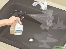 3 ways to clean a granite sink wikihow