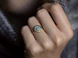 Turquoise Engagement Ring Bohemian Wedding Ring Boho Wedding Etsy Turquoise Ring Engagement Bohemian Engagement Ring Boho Engagement Ring