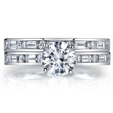 The pros of channel set diamond engagement rings: Grace Channel Set Baguette And Round Engagement Ring Jewelers In Poughkeepsie Ny