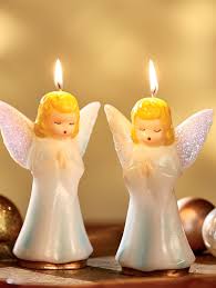 Angel Candles Set Of 2 Vintage Christmas Decorations Christmas Candles Vintage Christmas Decorations 1950s