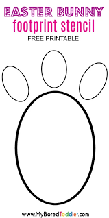 Maybe you would like to learn more about one of these? Easter Bunny Footprint Stencil My Bored Toddler