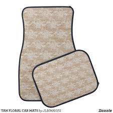 Tan Floral Car Mats Car Floor Mats Car Mats Floor Mats
