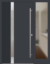 Kunststoff Haustur Modell 229 1 E Anthrazitgrau Mit Seitenteil Rechts Haus Haustur Haus Umbau