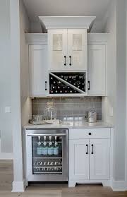 Wet Bar Cabinet Wet Bar Kitchen Off Dining Room Wet Bar With Grey Subwayt Tile Backsplash Wet Bar Kitchen C Home Kitchens Kitchen Renovation Kitchen Remodel