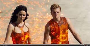 I didn't see this on youtube so i am guessing that this is the first ever video of katniss spinning in her dress and the flames appear! Hunger Games Fashion Costume Designer Trish Summerville Talks About Her Favorite Looks From Catching Fire Vanity Fair