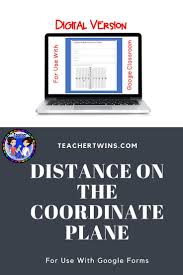 Digital Self Grading Distance On The Coordinate Plane Coordinate Plane Coordinate Graphing Tpt Math